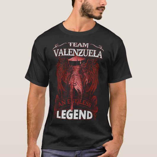 Team VALENZUELA - Een eindeloze LEGEND T-shirt (Voorkant)