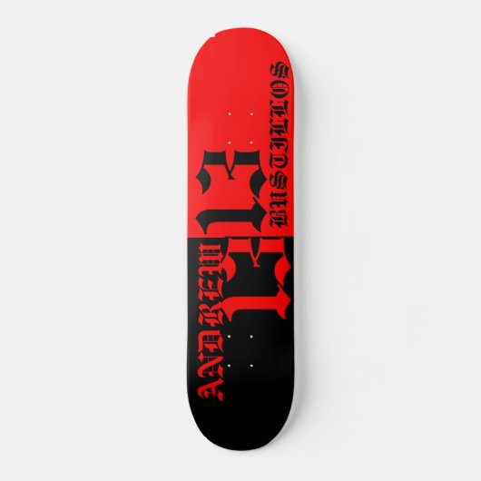 team van andrew bustillos skateboard (Voorkant)