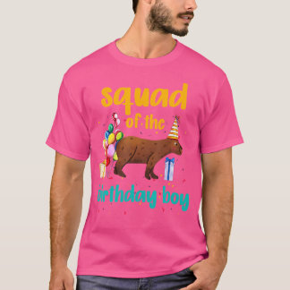 Team van de Verjaardag Jongen Grappig Capybara Ver T-shirt