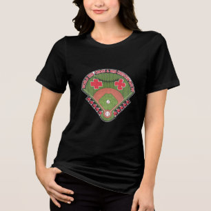 Team van medische honkbalspelers Tri-Blend shirt