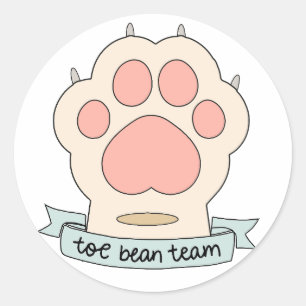 team van teen ronde sticker