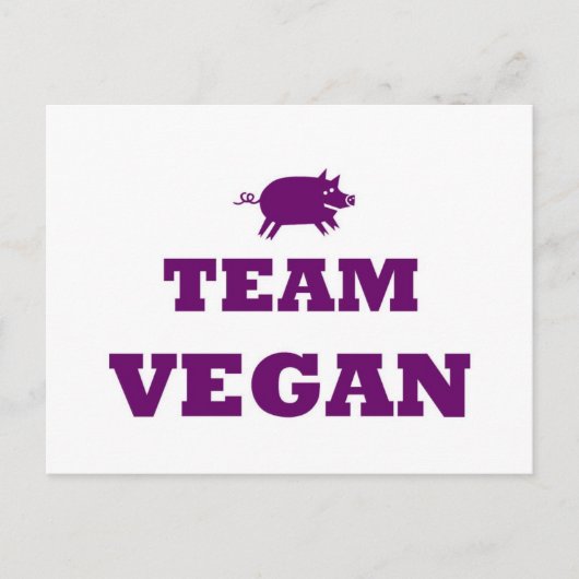 Team Vegan Briefkaart (Voorkant)