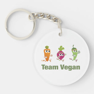 Team Vegan Sleutelhanger