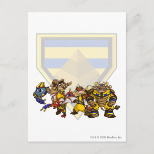 Team Verloren woestijngroep Briefkaart