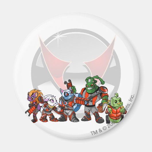 Team Virtupets Space Station Groep Magneet (Voorkant)