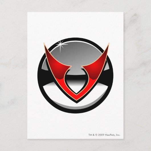 Team Virtupets Space Station Logo Briefkaart (Voorkant)