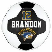 Team Voetbal Logo - Goud, Blauw en Wit (Voorkant)