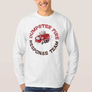 Team voor het blussen van vuilcontainers t-shirt