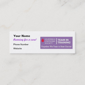 Team voor training mini visitekaartje