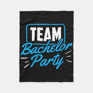 Team vrijgezellenfeest bruid bruidegom 1  fleece deken