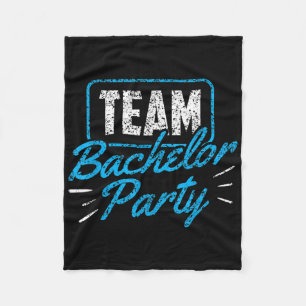 Team vrijgezellenfeest bruid bruidegom _3  fleece deken