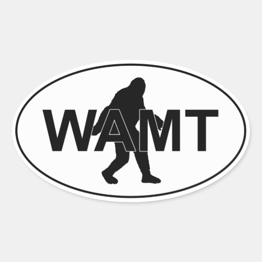 Team WAMT Squatch Logo Sticker (Voorkant)