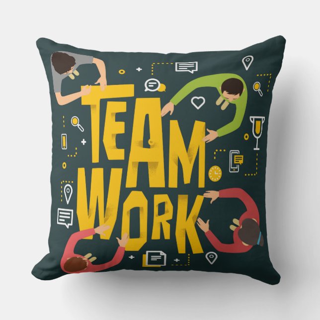 Team Werk Sierkussen (Voorkant)