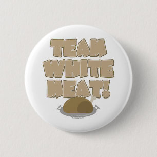 Team White Meat Thanksgiving Ronde Button 5,7 Cm