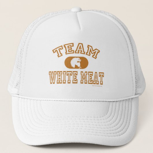 Team White Meat Thanksgiving Trucker Pet (Voorkant)