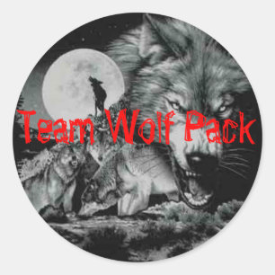 Team Wolf Pack Ronde Sticker
