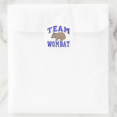 Team Wombat II Ronde Sticker (Tas)