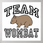 Team Wombat Poster (Voorkant)