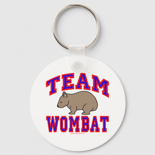 Team Wombat VI Sleutelhanger (Voorkant)