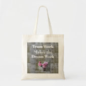 Team Work Canvas tas (Voorkant)