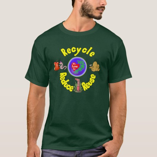 Team Worm.:-) T-shirt (Voorkant)