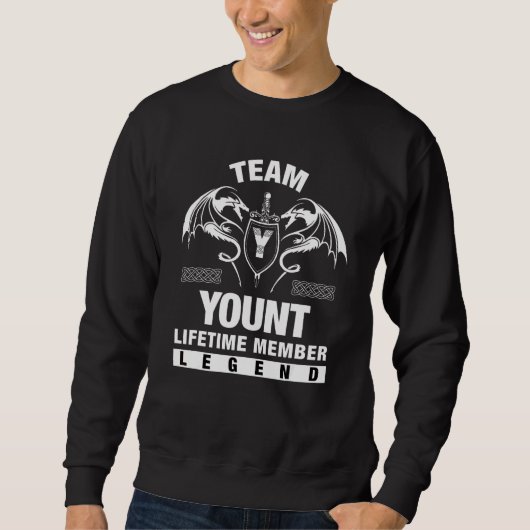 Team Yount-lid voor het leven Trui (Voorkant)