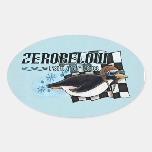 Team zerobelow - stickers (Voorkant)