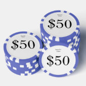 Team Zes (Grappig Casino Geld) $50 Casino munt Pokerchips (Opstapeling)