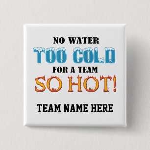 Team Zo Hot Vierkante Button 5,1 Cm