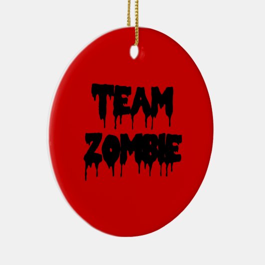 Team Zombie Keramisch Ornament (Rechts)