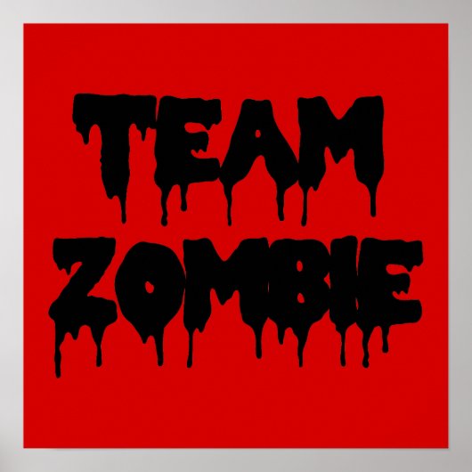 Team Zombie Poster (Voorkant)