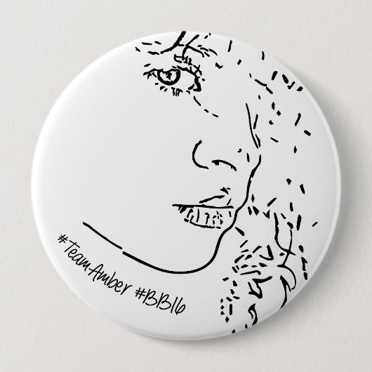 #TeamAmber Supporter Pin Ronde Button 4,0 Cm (Voorkant)