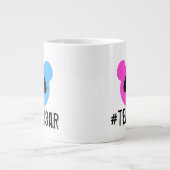 #teamb3ar Mug Pink and Blue (Devant)