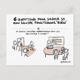 Teamboard "3/6: Reflectie" Briefkaart