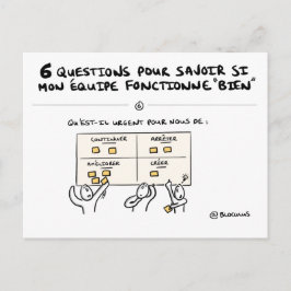 Teamboard "6/6: Actie!" Briefkaart