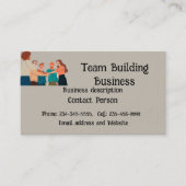 Teambuilding Teamwork Visitekaartje (Voorkant)