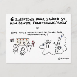 Teamcoaching card "1/6: Coördinatie" Briefkaart