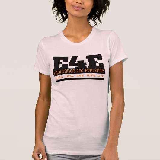 teamE4E T-shirt van de Prestaties van vrouwen (Voorkant)