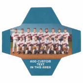 Teamfoto met kleurrand en tekst voetbal (Enkel)