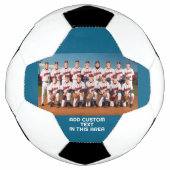 Teamfoto met kleurrand en tekst voetbal (Voorkant)