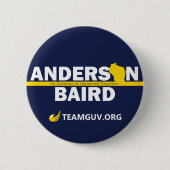 TeamGuv — Anderson/Baird Ronde Button 5,7 Cm (Voorkant)