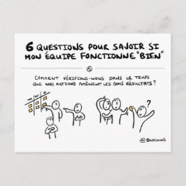 Teamkaart "5/6: Actie volgen" Briefkaart