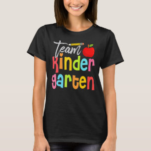 TeamKindergarten Leerleraar Student Potlood Terug T-shirt