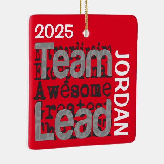 Teamleider Buitengewoon CUSTOM Keramisch Ornament (Rechts)