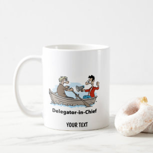 Teamleider Cartoon Man Koffiemok