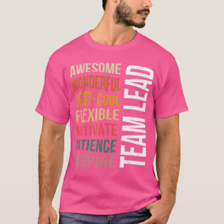 Teamleider T-shirt Funny waardering inspire vriend