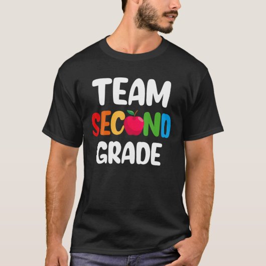 Teamleraar in tweede rang teruggaan naar schoolont t-shirt (Voorkant)