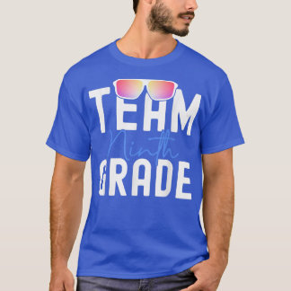 Teamleraar negende klas leraar student terug naar  t-shirt