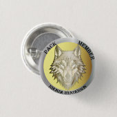 Teamlidprijs, "Pack Member" Ronde Button 3,2 Cm (Voorkant /achterkant)