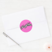 TeamMam Black Logo Ronde Sticker (Envelop)